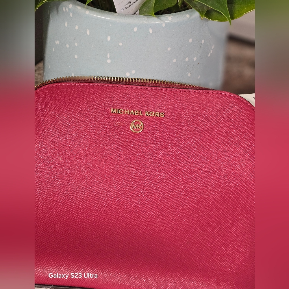 Michael Kors Pink Crossbody Leather